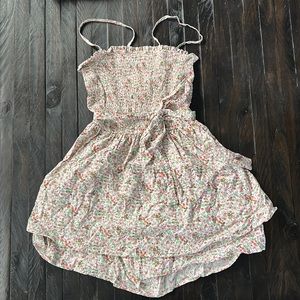 Floral Smocked Romper Dress